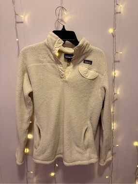 Patagonia Off-White Snap-T Fleece Pullover